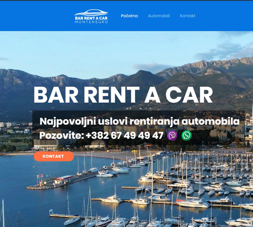 rent a car montenegro bar